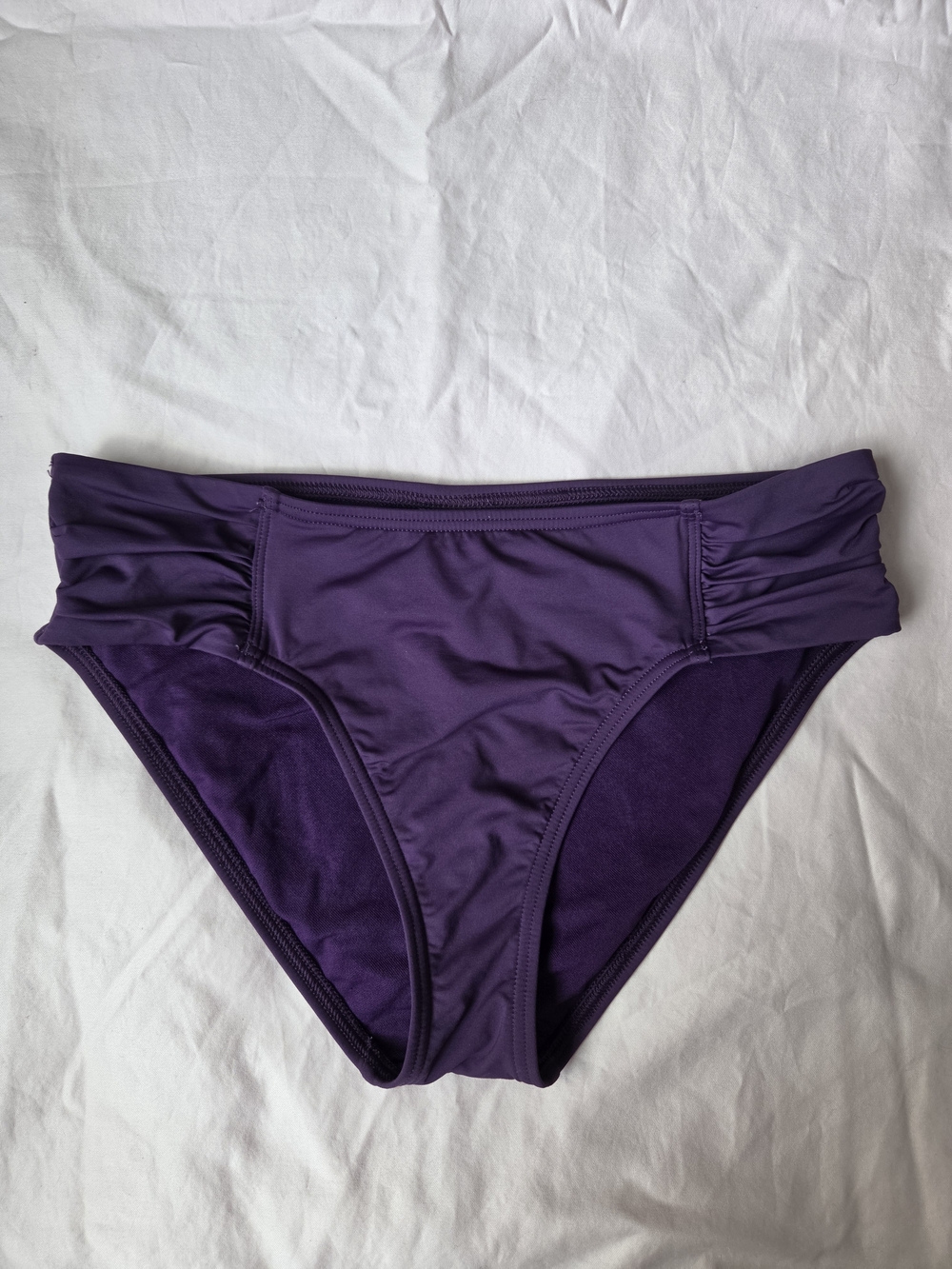Tommy Bahama Deep Purple Bikini Bottoms with Side Ruching